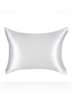 Blissy Standard/Queen 600 Thread Count Silk Pillowcase- Ivory White
